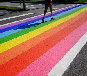 Rainbow crossing